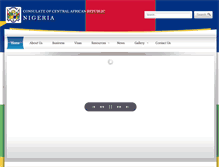 Tablet Screenshot of consulateofcentralafricanrepublic.com